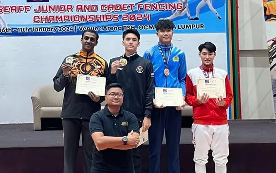 Tim Anggar Indonesia Raih 5 Medali di SEAFF Junior and Cadet Championships 2024 di Malaysia