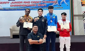 Indonesian Fencing Team Wins 5 Medals at SEAFF Junior and Cadet Championships 2024 in Malaysia