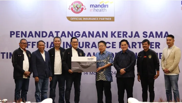 PSSI Kerja Sama dengan Mandiri Inhealth Beri Proteksi Kesehatan untuk Pemain Timnas Sepak Bola Indonesia