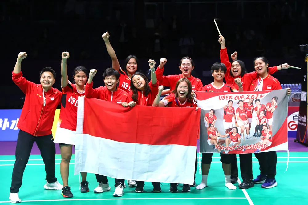 Indonesia Raih Runner Up di Uber Cup 2024