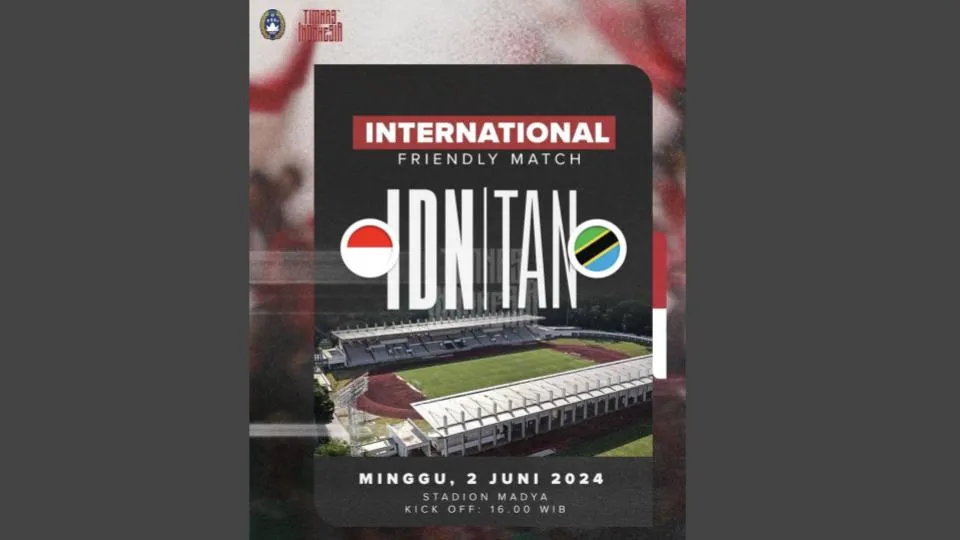 Timnas Indonesia Gelar Uji Coba Lawan Tanzania pada 2 Juni