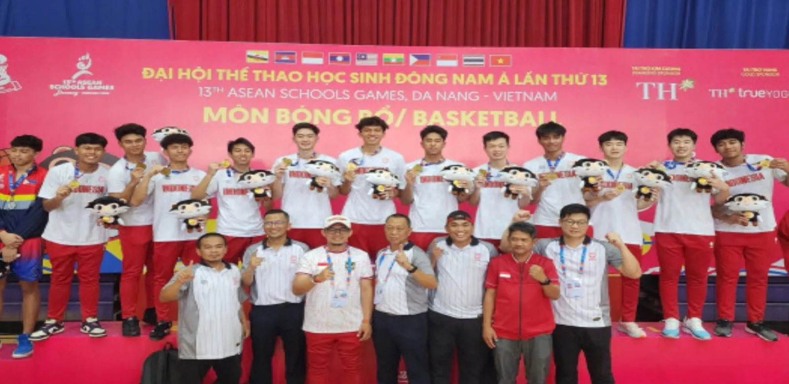 Timnas Basket Putra Indonesia Raih Emas di ASEAN School Games 2024