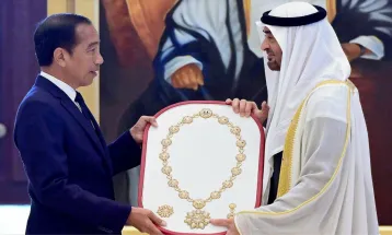 Presiden Joko Widodo Terima Penghargaan Order of Zayed dari Presiden MBZ