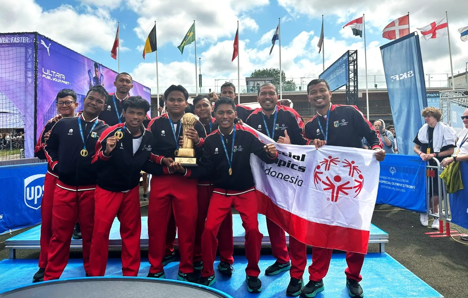 Tim Special Olympics Indonesia Juara 1 di Gothia Cup 2024