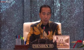 President Joko Widodo Leads His Cabinet Last Meeting  in Nusantara