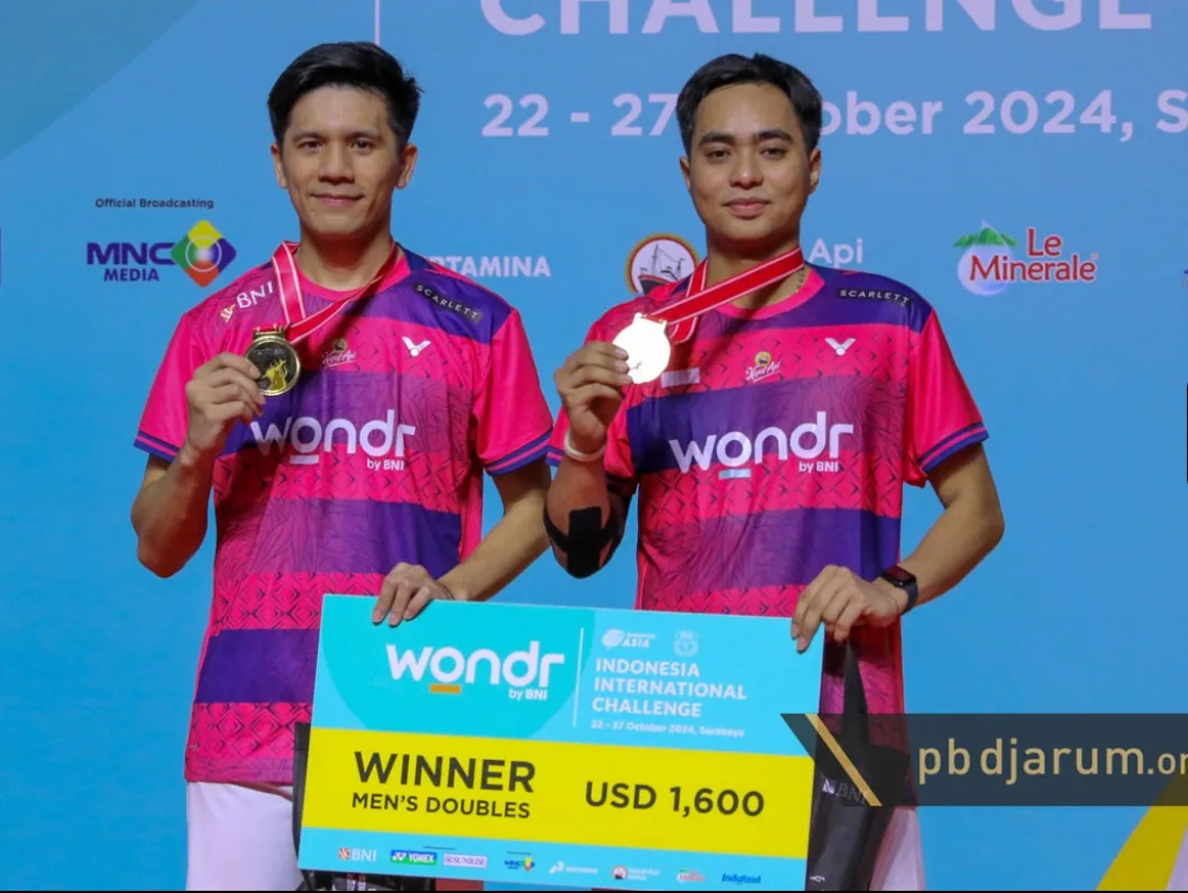 Ganda Putra Indonesia Juarai Indonesia International Challenge 2024