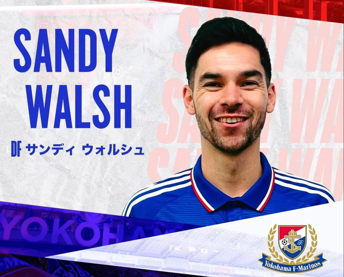 Sandy Walsh Officially Joins Yokohama F. Marinos